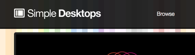 シンプルなデスクトップ用壁紙が見つかるサイト Simple Desktops